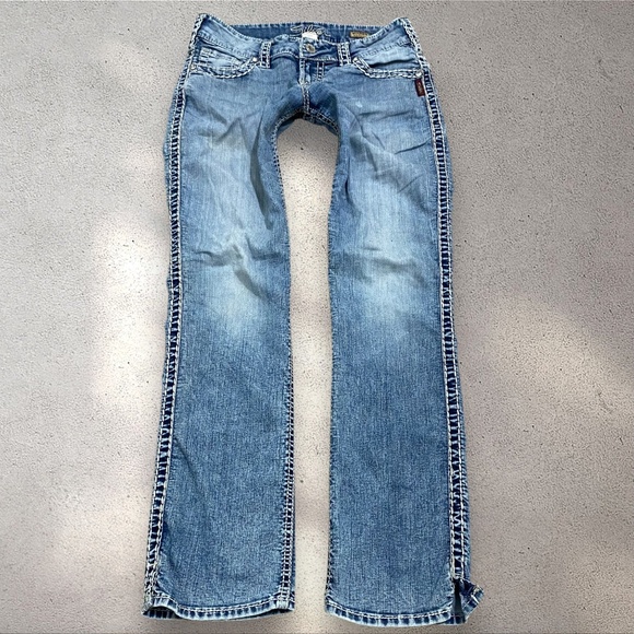 !! SOLD !! Silver Jeans Co. Low Rise Mckenzie Slim Bootcut Jeans - Picture 1 of 7